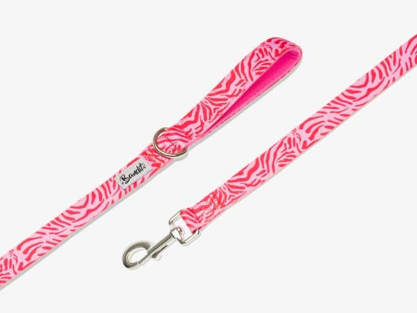 Laisse Pink Zebra 120cm - Largeur 1.5cm